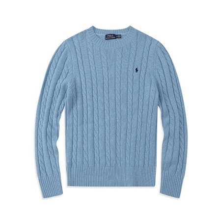 Lululem0n Strikket Genser for Menn, Rund Hals, Løs, Casual, Langermet, Strikket Genser Lyseblå Light Blue