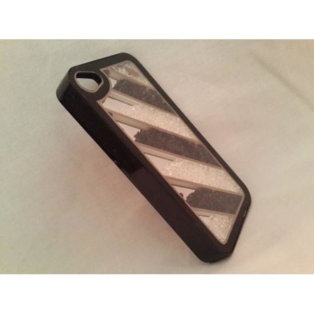 Apple Iphone 4 4S Fodral Skal Case Med Beads (7 Bars) Svart