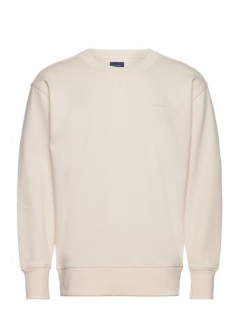 Gant Icon C-Neck Sweat-shirt Genser Creme GANT*Betinget Tilbud