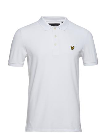 Slim Stretch Polo Shirt Polos Short-sleeved Hvit Lyle & Scott