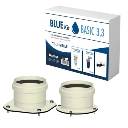 Kit installazione caldaia Immergas con scarico fumi sdoppiato, defangatore, dosatore di polifosfati e cartuccia neutralizzante