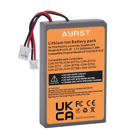 Til SONY PS4/ PS4 Pro slim LIP1522 & KCR1410 Dualshock 4 V1 V2 trådløs controller Playstation GamePad 2000mAh Udskift batteri