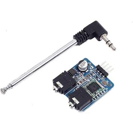 TEA5767 Stereo FM Radio Modul med 76-108MHZ Teleskopantenne kompatibel med Arduino
