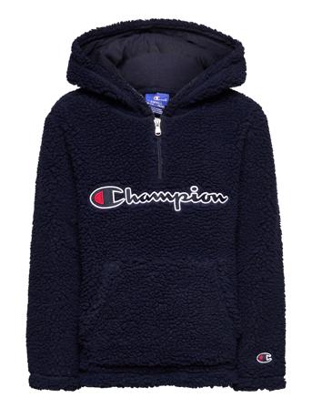Hooded Half Zip Top Blue Champion Rochester