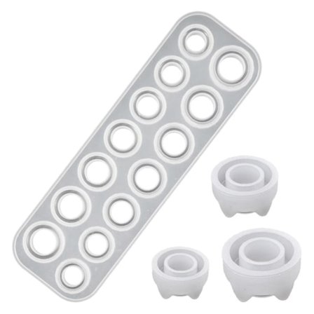 Ringform Håndlaget DIY Lage Ring Smykker Silikonform Krystall Epoksy Resin Form Epoksy Resin Juvel