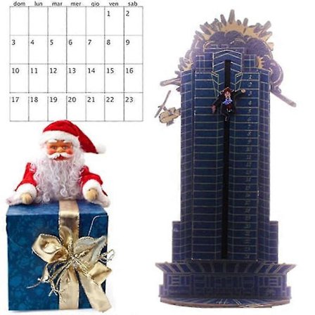 Die Hard Julekalender Magnetisk Jule Nedtællingskalender i Træ til Børn