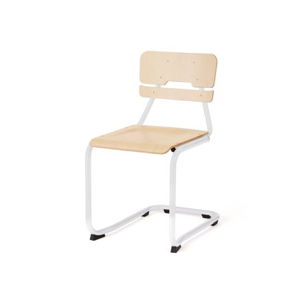 Klassenzimmerstuhl LEGERE II, H 450 mm, weiß, Birke
