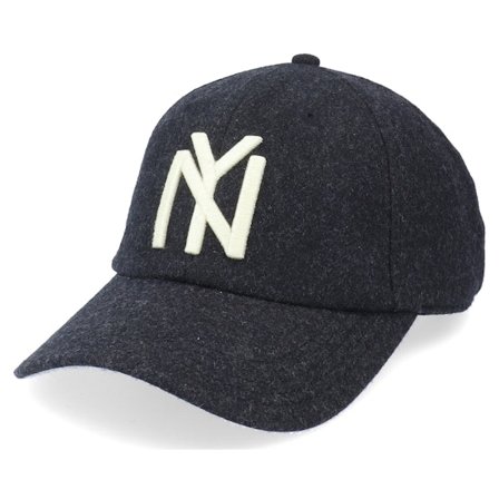 American Needle - Svart unconstructed Keps - New York Black Yankees Archive Legend Black Dad Cap @ Hatstore