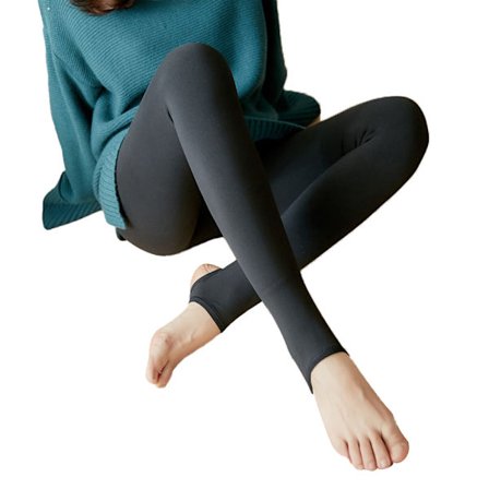 Vinterstrumpbyxor med hög midja, varma sammets stretchiga Leggingsit