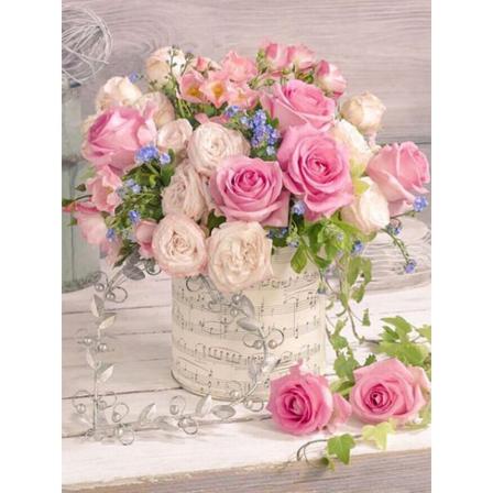 30x40cm 5D DIY Diamantmaleri Fuld, Blomsterarrangement Serie