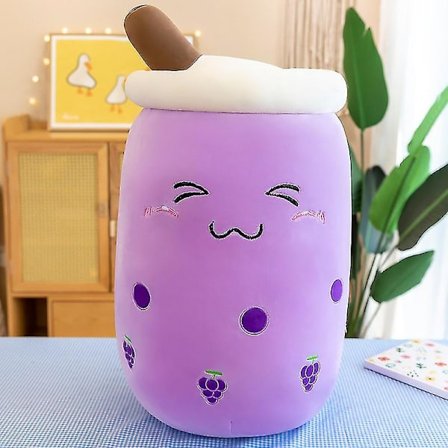Ægte boble te krus plys bamser til baby tegnefilm Boba plys bamse kæmpe fyldt frugt legetøj mælkete kop pude Jordbær knuffel grape squinting