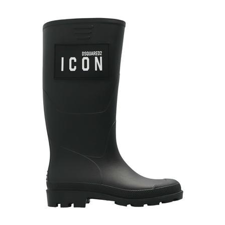 Dsquared2 Rain Støvler With Logo Sort, Herre, Størrelse: 41 EU