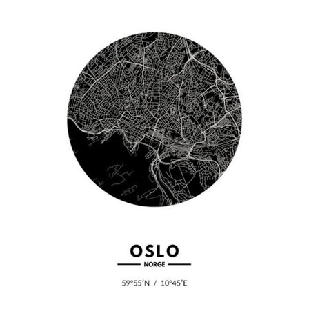 Oslo Norge Affisch Storlek 30×40 CM