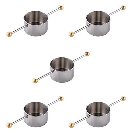 Mätkoppsverktyg, Barmått Cocktail Jigger med Handtag för Whisky Bar Verktyg Bar Tillbehör (5