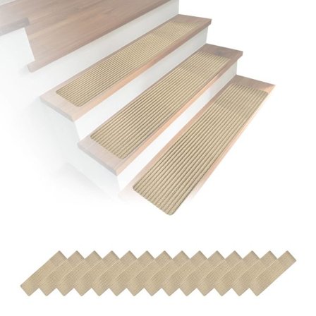 Selvklæbende trappemåtter, 16 stk., 75x20 cm