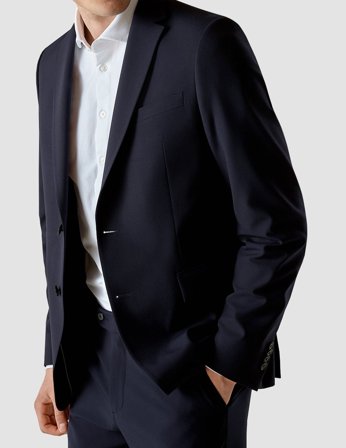 Shaping New Tomorrow - Essential Blazer - Midnight Blue - Regular Fit - Herre - Størrelse XXL