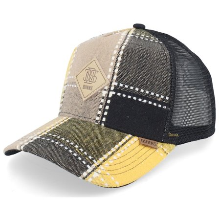 Djinns - Beige trucker Cap - Embocheck Wheat/Black Trucker @ Hatstore