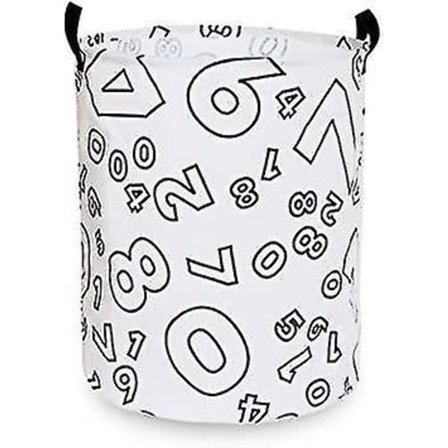 Foldbar Vaskeromskurv Vanntett Sylindrisk Oppbevaring