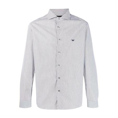 Emporio Armani, Formal Shirts Grijs, Heren, Maat:XL