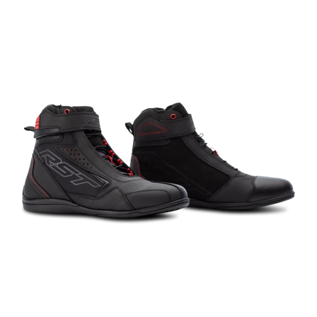 Motorradstiefel RST Frontier Schwarz/Rot 48