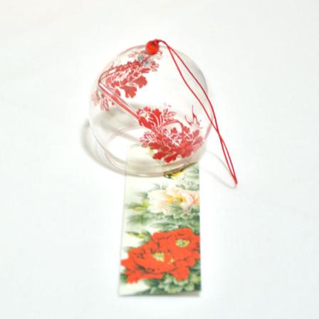 Wind Chimes Glass Bell Creative Soverom Anheng Meditasjon Sommer Peony