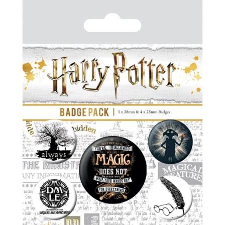 Badge Pack - Harry Potter (Symbols) Multicolor
