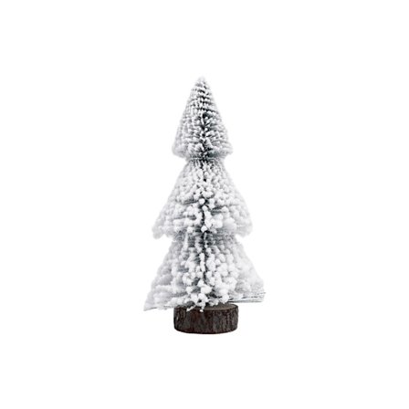 Mini Juletræ Kunstig Hvidt Lille Cedertræ Fyr Nytår Dekoration Borddekoration Glædelig Jul Festdekor (FMY) 20CM