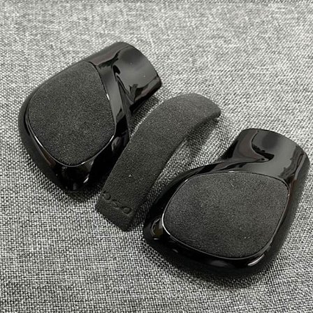 Sort krom med ruskindslæder gearknop sideafdækning DSG emblem til VW Golf 6 7 R GTI Passat B7 B8 CC R20 Jetta MK6 GLI-Ruskind med ruskind