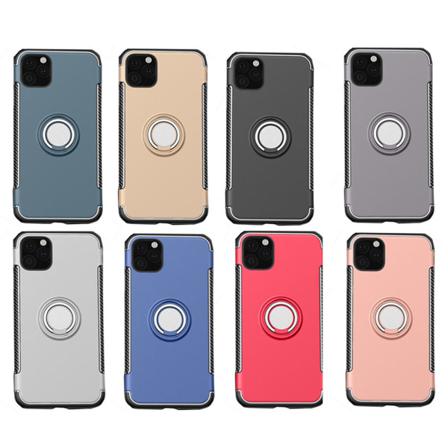 Iphone 11 - Skyddande Praktiskt Skal Med Ringhållare Petrol
