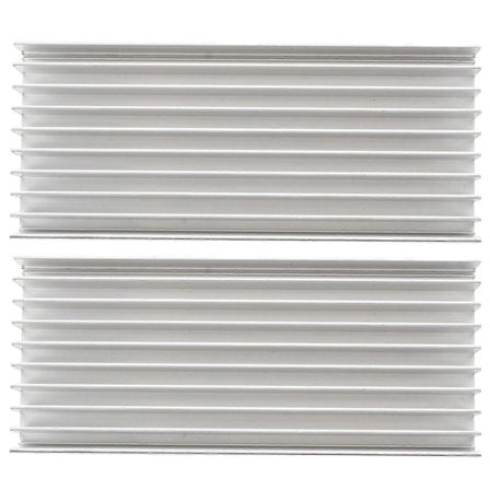 2 stk. 130 mm X 56 mm X 20 mm Køleplade Varmeafledning Aluminium Køleprofil