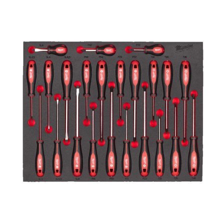 Milwaukee 4932479830 Steel Storage Skrutrekkersett 23 deler, Håndverktøy