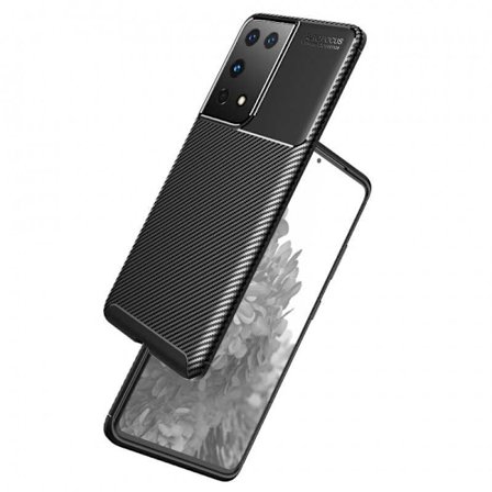 Samsung S21 Ultra Iskunkestävä Slim Cover FullCarbon V4