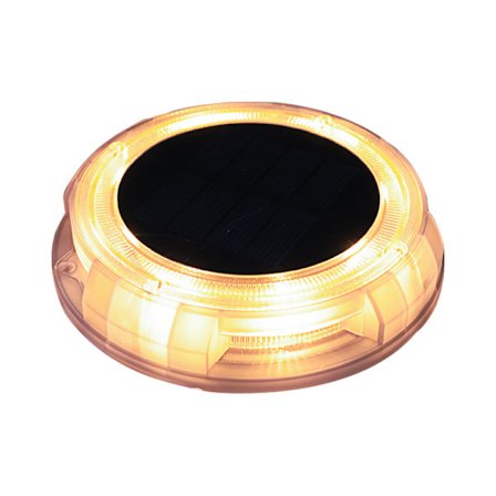 Begravda lampor LED Varm Ljus Solcellslampa Begravd Ljus Utomhus Trädgård Dekoration