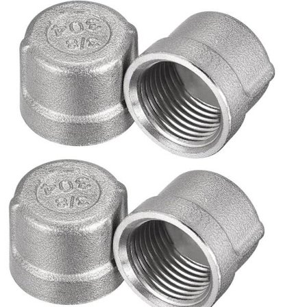 4 STK Pipe End Cap Pipe Fittings Invendig gjengeplugg