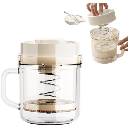 Græsk Yoghurt Si, Finfilter Si, Genanvendelig Yoghurt, Græsk Yoghurt Si med Låg, Yoghurtmaskine Si, Sojamælk og Mere