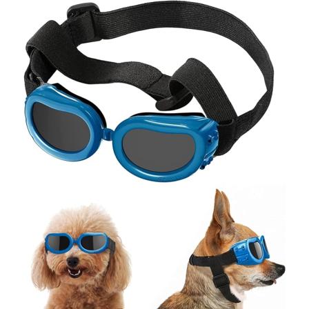 Hundeglasögon Hundsolglasögon Husdjursolglasögon för UV-skydd Hundeglasögon Vattentätt skydd för små och medelstora hundar