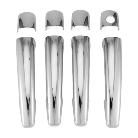 208 2012-2018 Ylelliset kromiset ulko-ovenkahvan suojukset Autotarvikkeet Tarrasarja