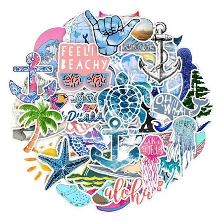 Pakke med Klistermærker - Beach