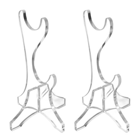2st Sword Stand Akryl Stabil Lätt att installera Unikt multifunktionellt displayställ för Wand Hem Vardagsrum Transparent