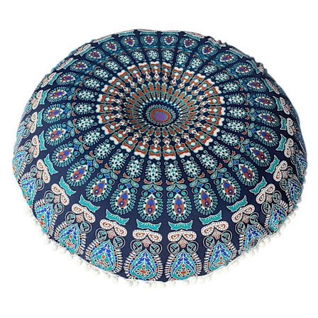 Pyöreä boheemi meditaatiotyynynpäällinen Ottomaanityynynpäällinen Sohvatyyny