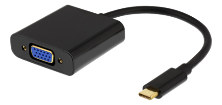 Deltaco USBC-VGA6 - video adapter - VGA / USB - 10 cm
