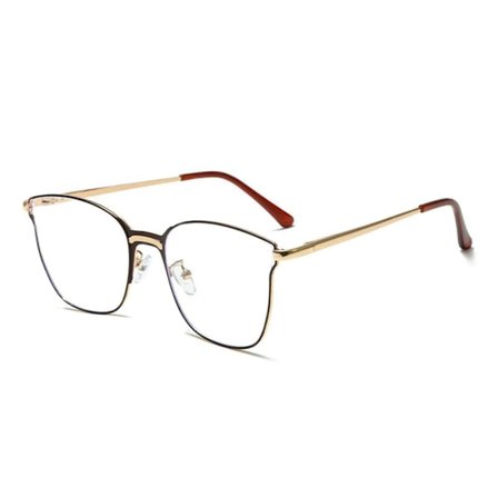 Anti-Blå Lys Briller Runde Briller VIN RØD