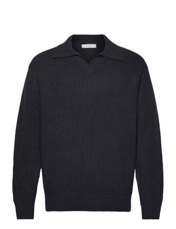 Selected | Slhdry Ls Knit Relaxed Open Polo | XXL