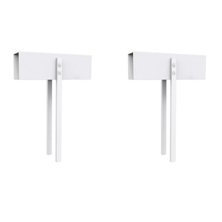 2 stk Metall Dobbelt Dør Lås - Dobbel Dør Barnevern Lås Holder Småbarn, Katter & Hunder Ute Av Skap, Skap