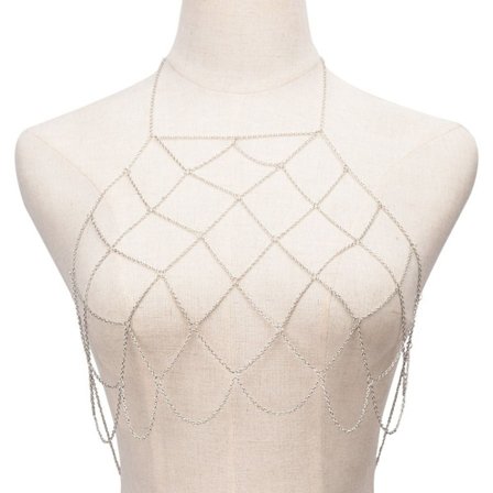 Body Chain Maxi Halsband SILVER