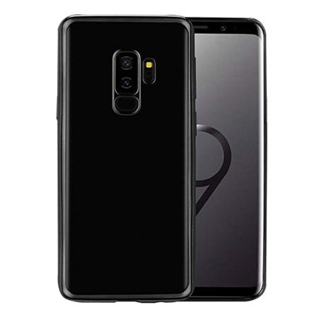 Tyylikäs silikonikuori Samsung Galaxy A6 Plus -puhelimelle Svart
