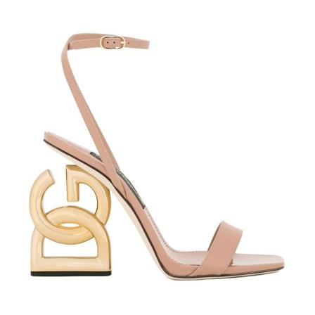 Dolce & Gabbana High Heel Sandalen , Beige , Dames , Maat: 35 EU