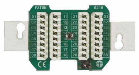 Alarmtech Fatum Infälld Larmbox 16 par, med sabotagekontakt Slits/slits, Larm & säkerhet