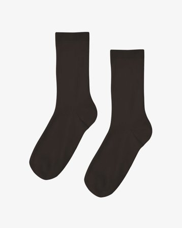Women Classic Organic Sock - Coffee Brown - Female - 36-40
