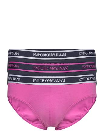 Men's Knit 3-Pack Brief Pink Emporio Armani